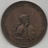 (1770-1790) Настольная медаль Россия "Святослав и Ольга идут на Древлян. На правду полагаясь"  Бронз